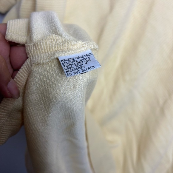 Tommy bahama Silk Men’s Polo Short Sleeve Yellow Classic Old money Shirt Sz L - Picture 8 of 12